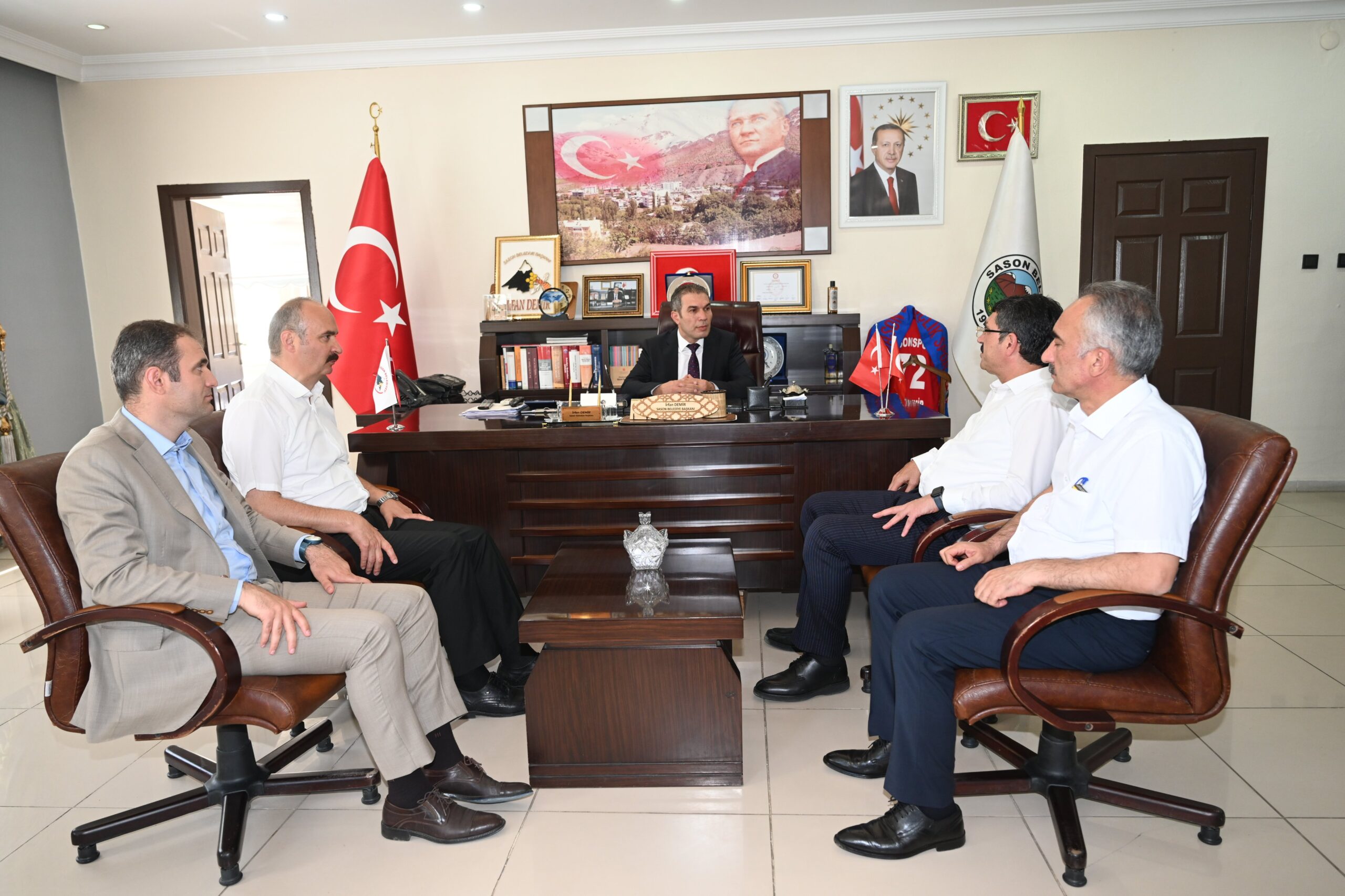 Sason Belediyesi ziyaret ettiler