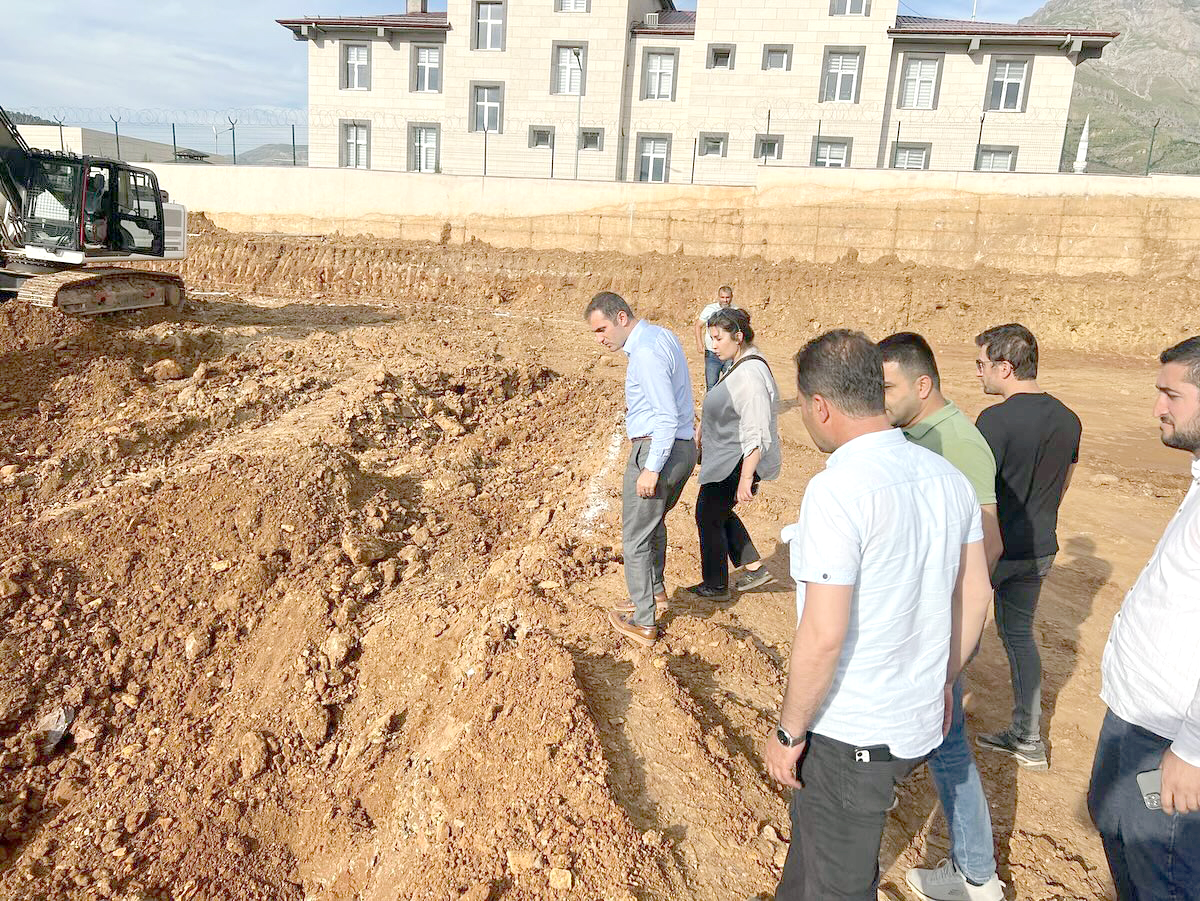 Yeni İlçe Halk Kütüphanesi ve Kültür Merkezi temel atma çalışmaları sürüyor