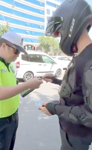 Motosiklet sürücülerine denetim