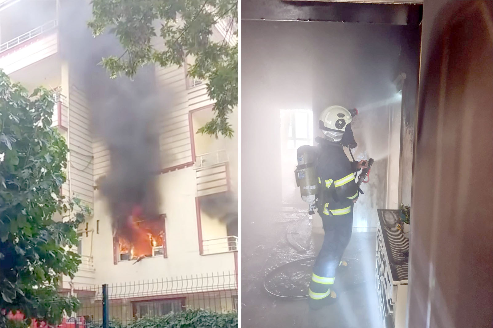 İtfaiye ekipleri, zamanında yaptığı müdahale ile olası can ve mal kaybını önledi