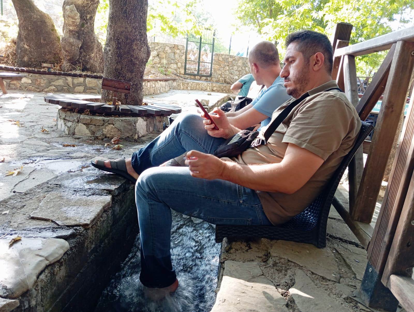 Mesire alanında serinlediler