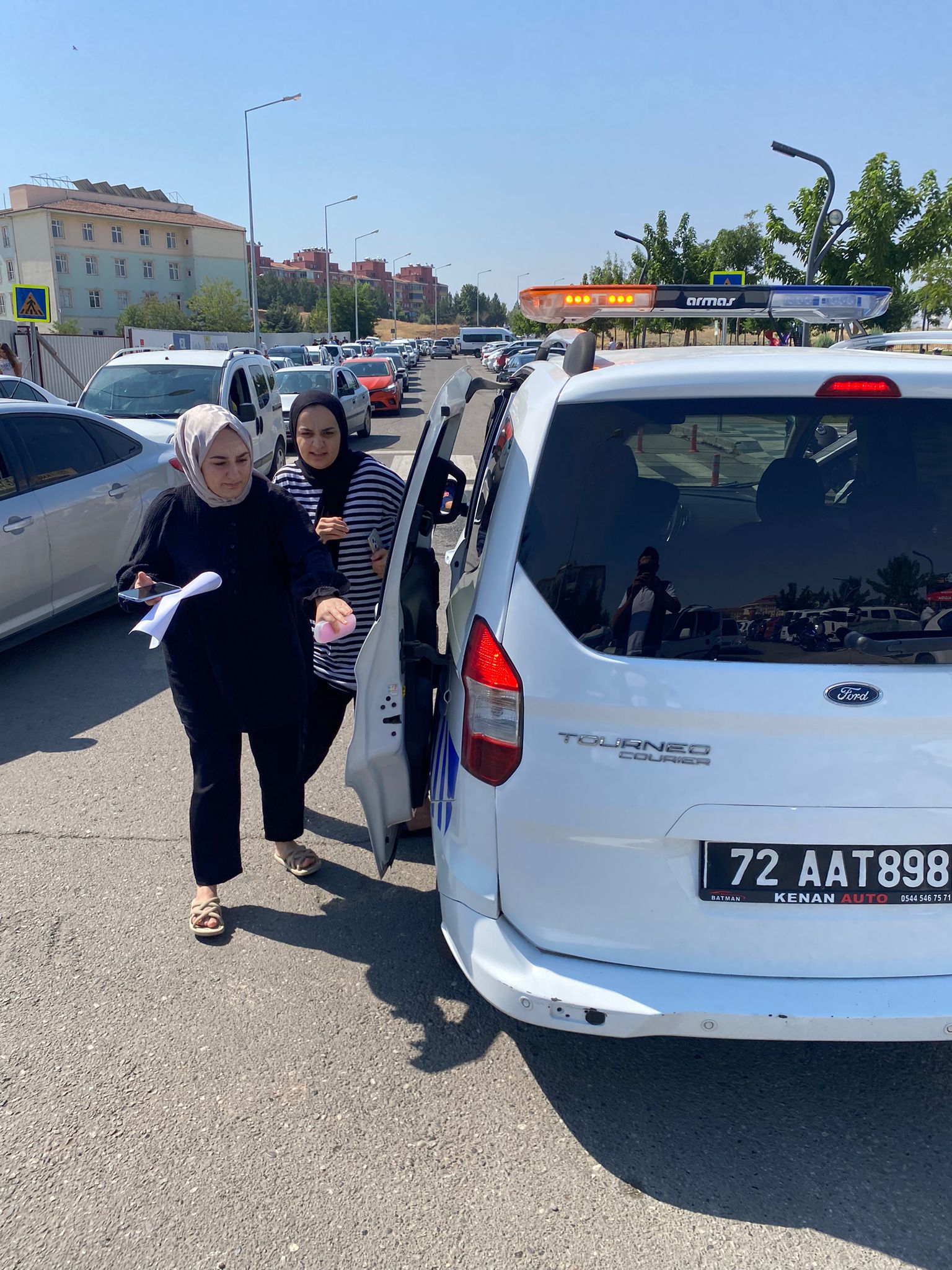 SINAVA GEÇ KALAN YURTTAŞLARA ZABITA DESTEĞİ