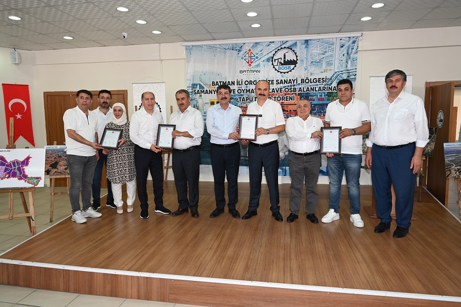 Organize Sanayi Bölge Alanlarının Tapu Töreni Yapıldı