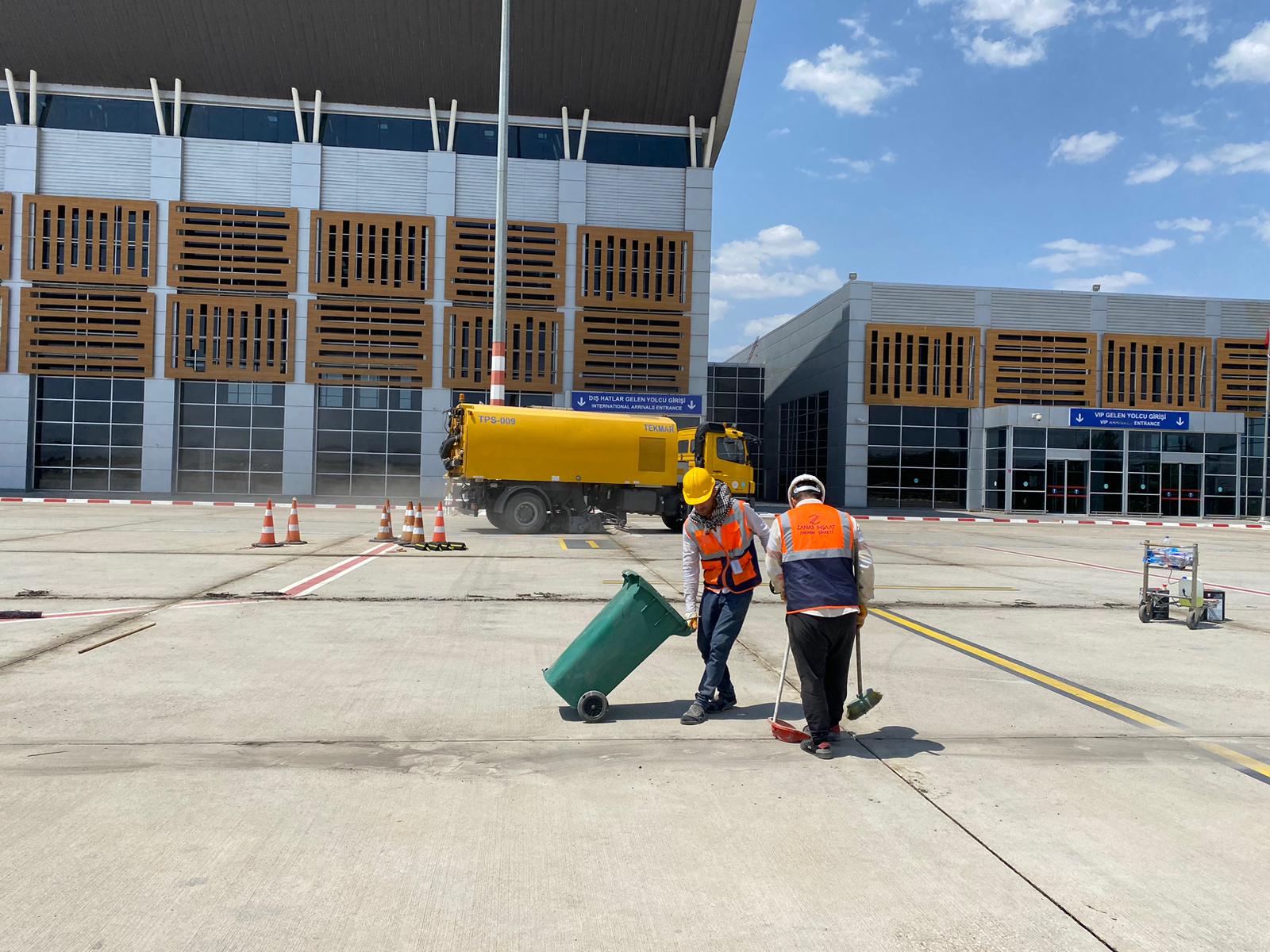 Batman Havalimanı Apronunda bakım ve onarım çalışması yapıldı