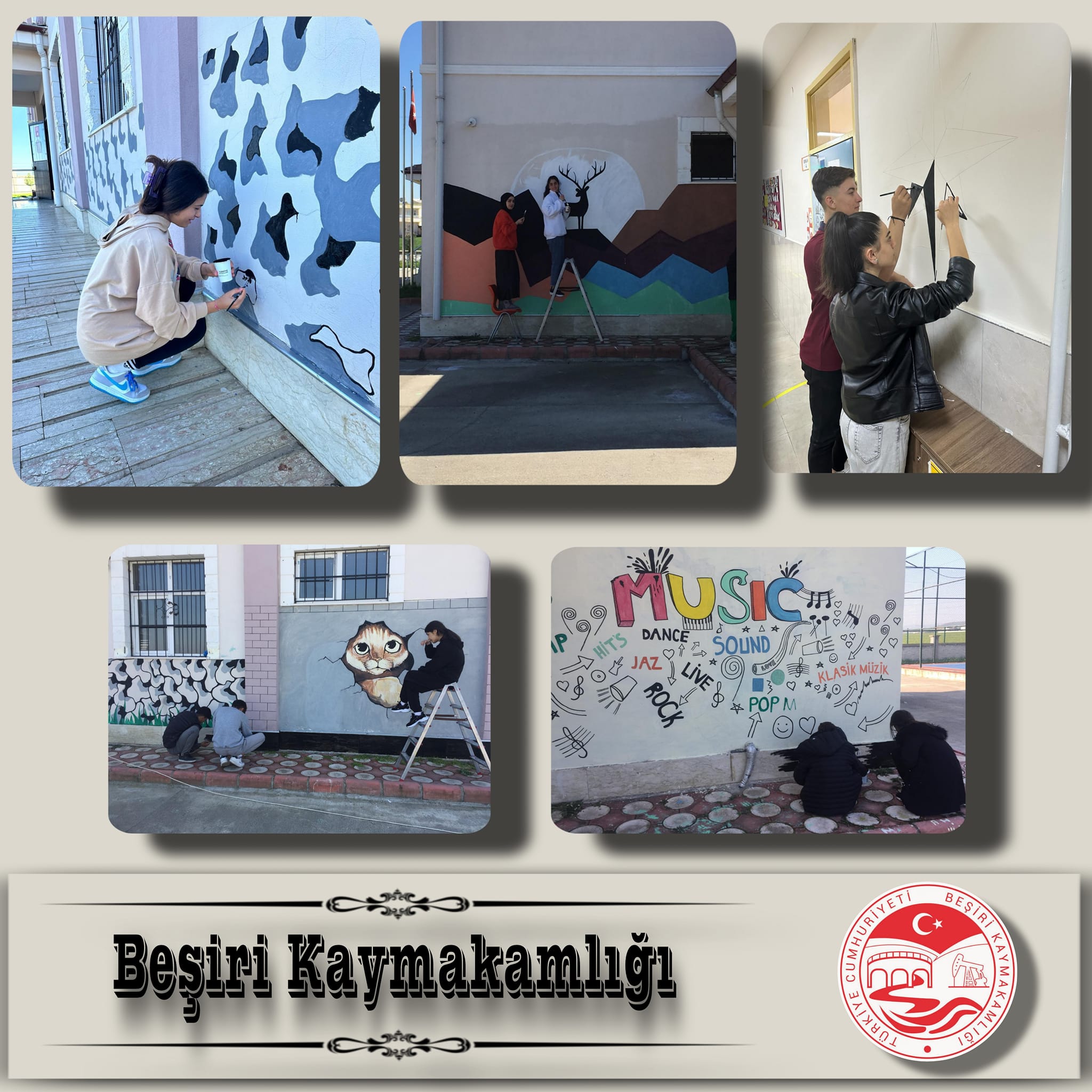 ‘Beşiri Bir Tuval Ben Bir Ressamım’ Projesi ile Okullar Renkleniyor!