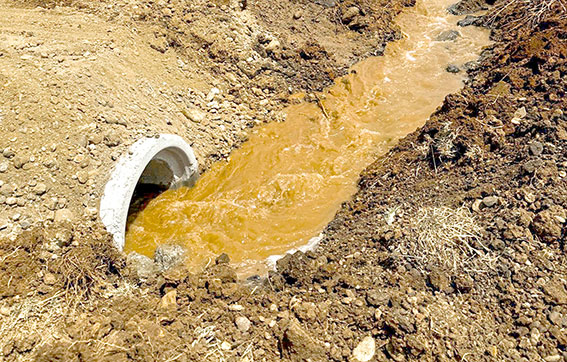 Su taşkınlarına karşı büz çalışması