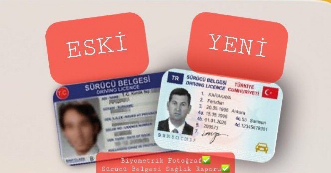 Sürücü Belgesi Değişim Uyarısı