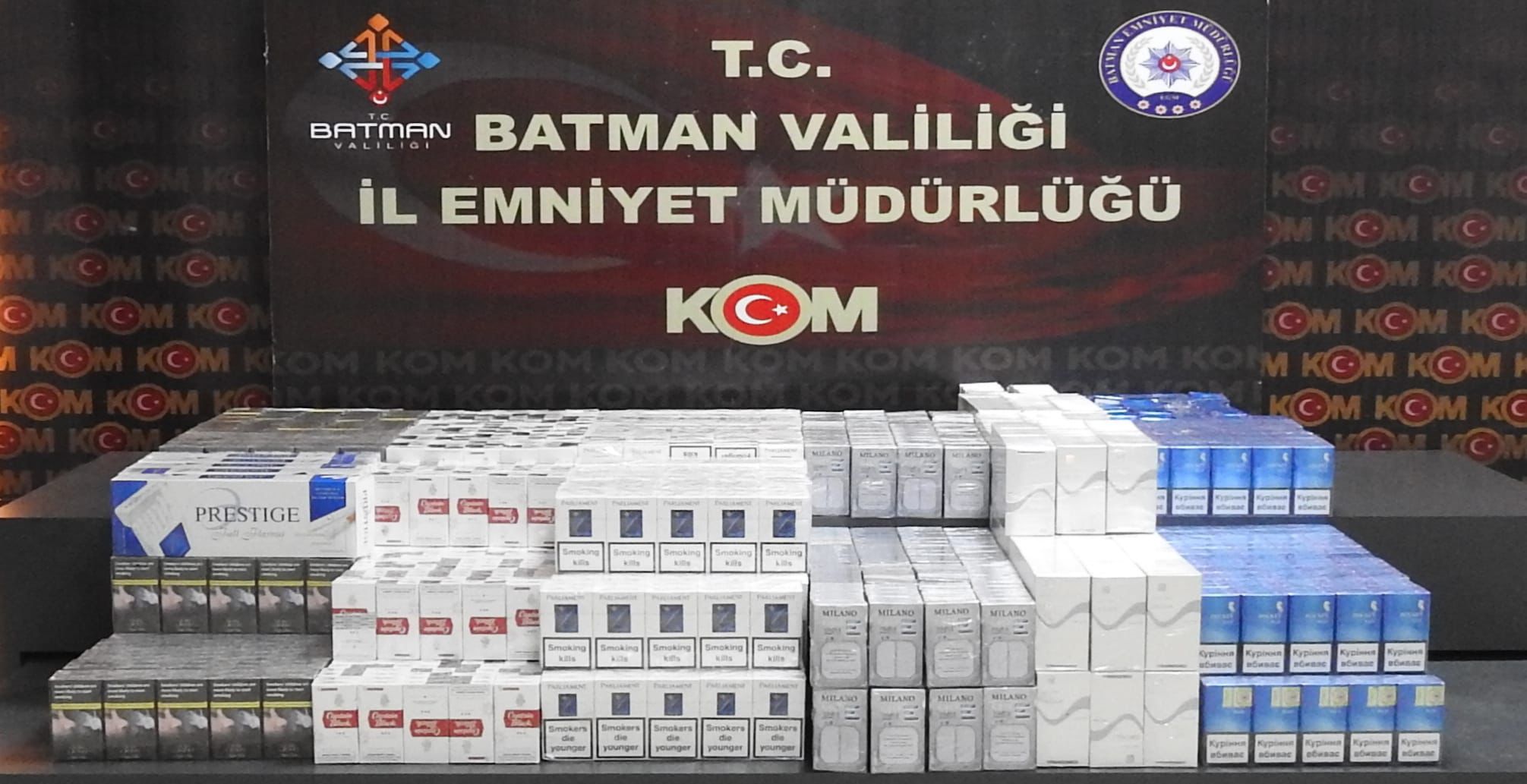 2300 Paket kaçak sigara ele geçirildi