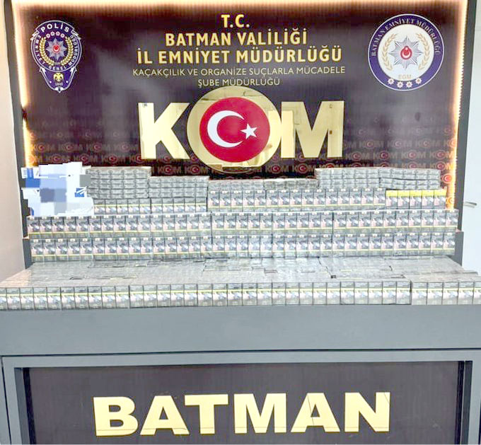 1780 paket kaçak sigara ele geçirildi