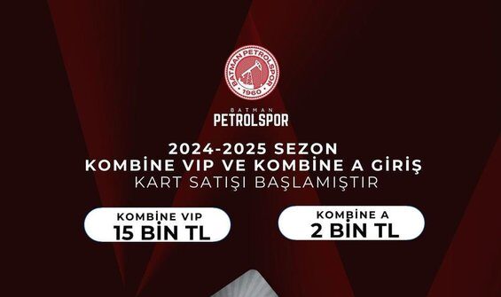Batman Petrolspor Kombine Kart Satışları Başladı