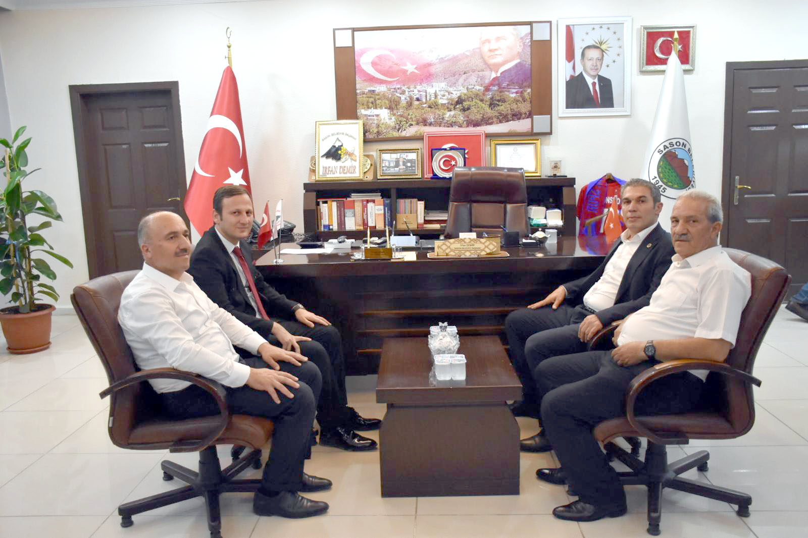 Kaymakam Güngör’den Sason Belediye Başkanına hayırlı olsun ziyareti