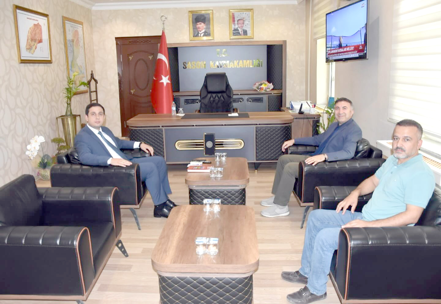 Kaymakam Başar’a hayırlı olsun ziyaretleri sürüyor