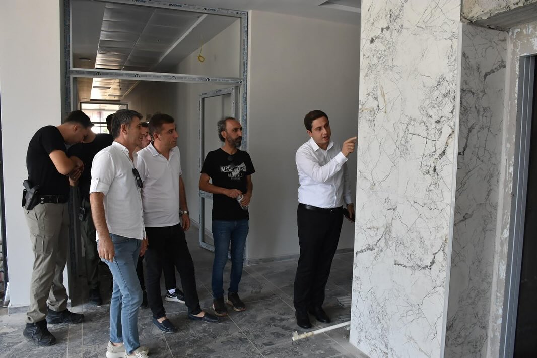 Yeni Hükümet Konağı Projesi İnşaatında İncelemelerde Bulundu