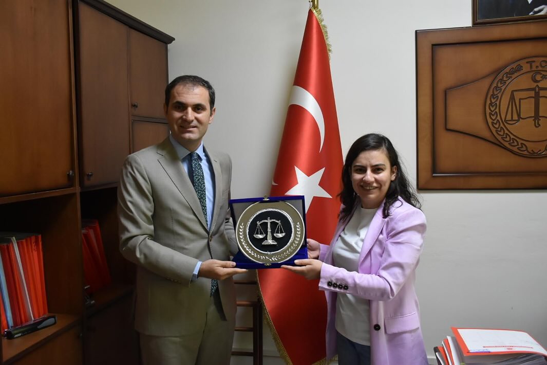 Yeni göreve başlayan ve tayini çıkan Hakim Savcıya ziyaret