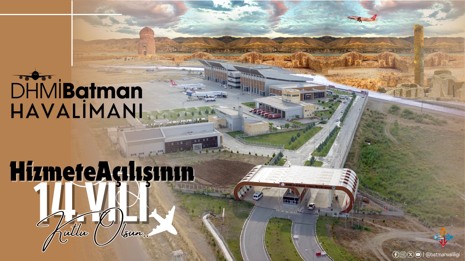 DHMİ Batman Havalimanı 14 yaşında