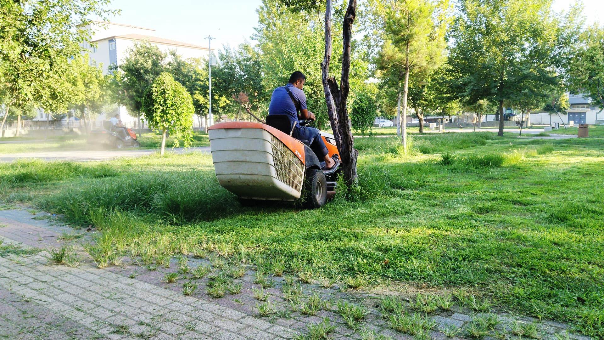 Yeşil alanlarda yoğun çalışma