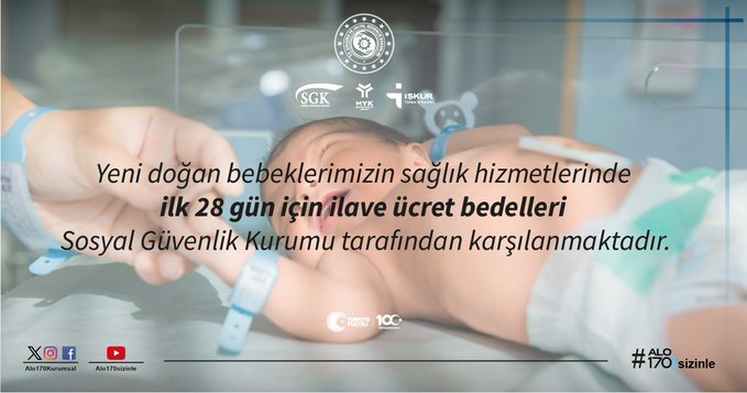Yeni Doğan Bebeklerin İlk 28 Günlük Sağlık Hizmetleri Ücretsiz