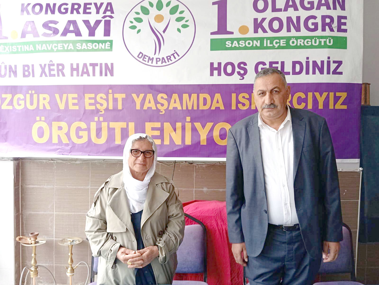 DEM Sason’da tekrardan başkan Yavuz seçildi