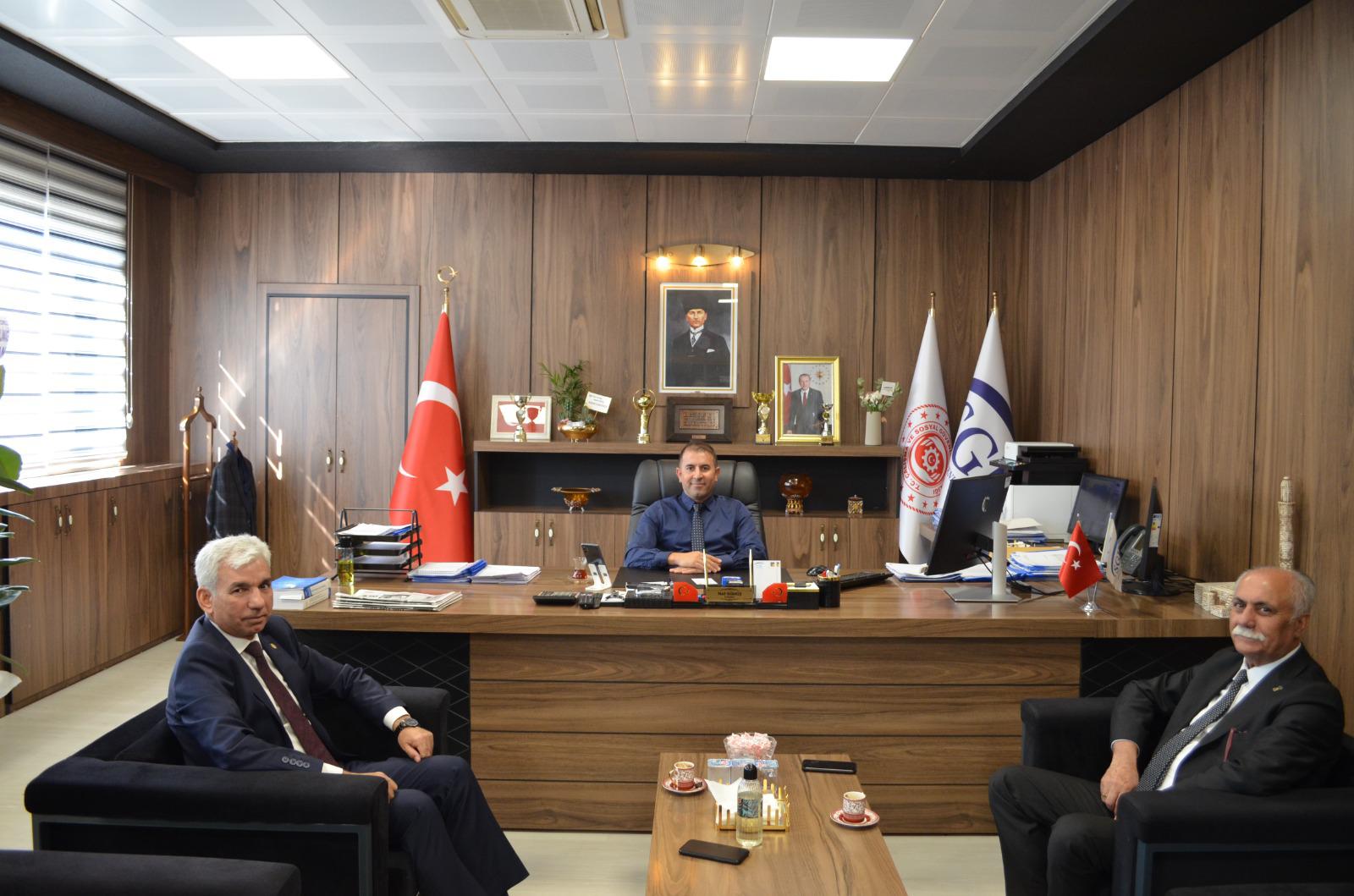 Kaplan, SGK İl Müdürü Gümüş’ü ziyaret etti