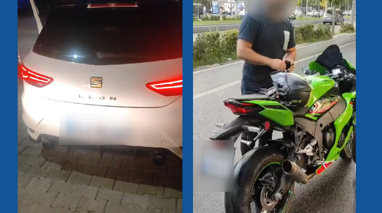 Abartı egzoz kullanan sürücülere 22.329 TL ceza