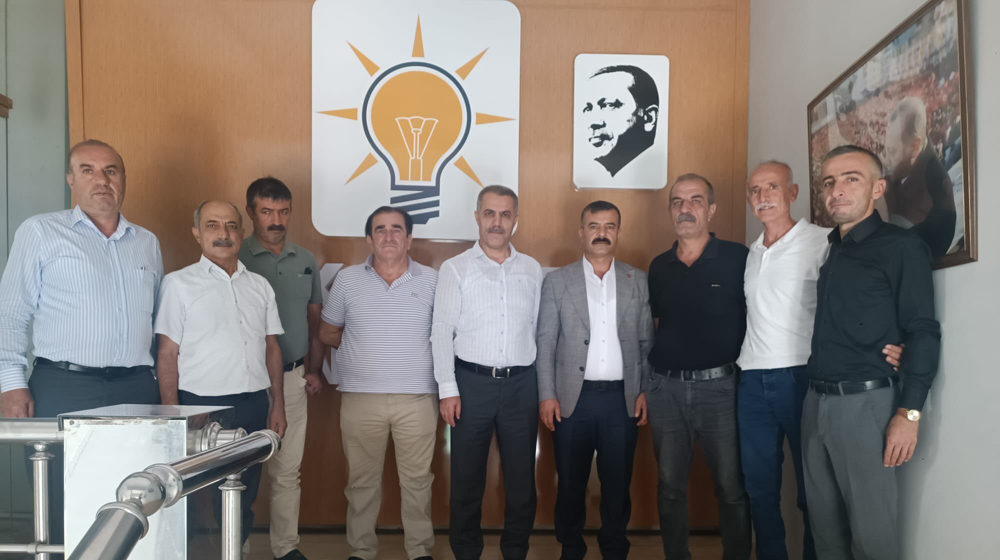 Muhtarlar Doğal Gaz sorunu için AK Parti İl Başkanı Şansi ile görüştü