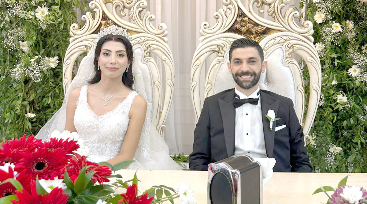 Gündüz ve Özmen ailelerinin mutlu günü