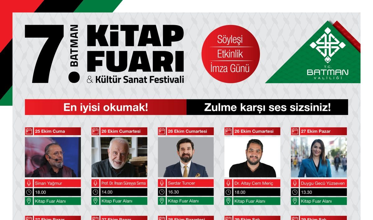 7. Kitap Fuarı ve Kültür Sanat Festivali başlıyor