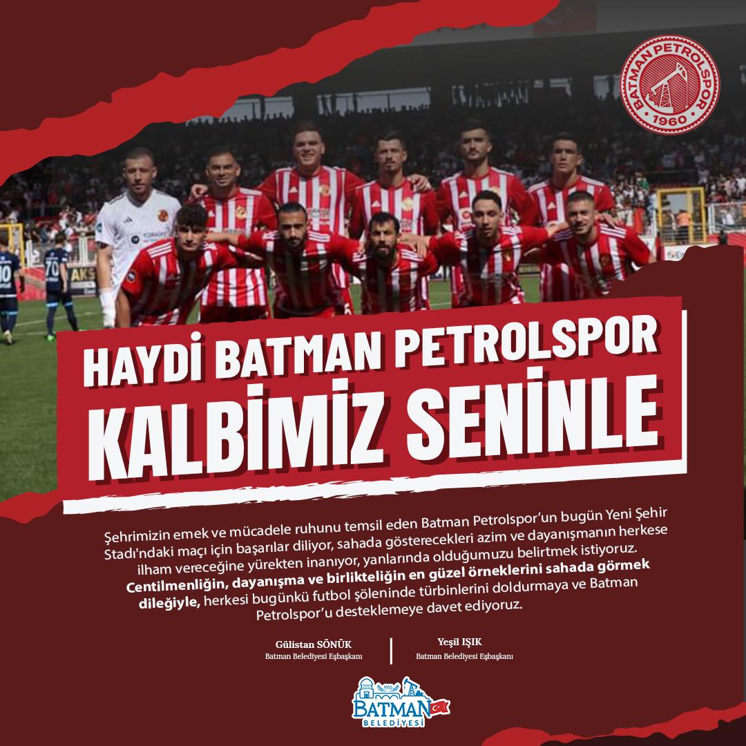 Eşbaşkanlardan Petrolspora Destek Mesajı