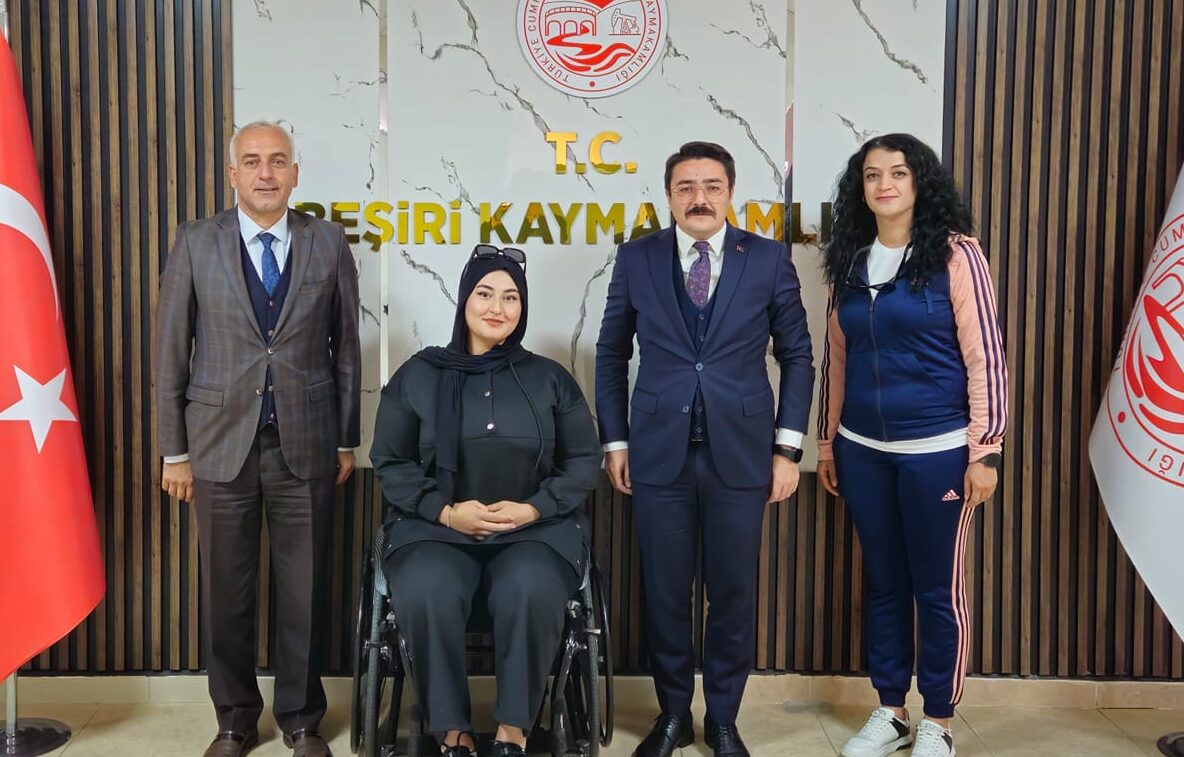 Türkiye Şampiyonu Ayşenur Güney’den Beşiri Kaymakamı Yılmaz’a ziyaret