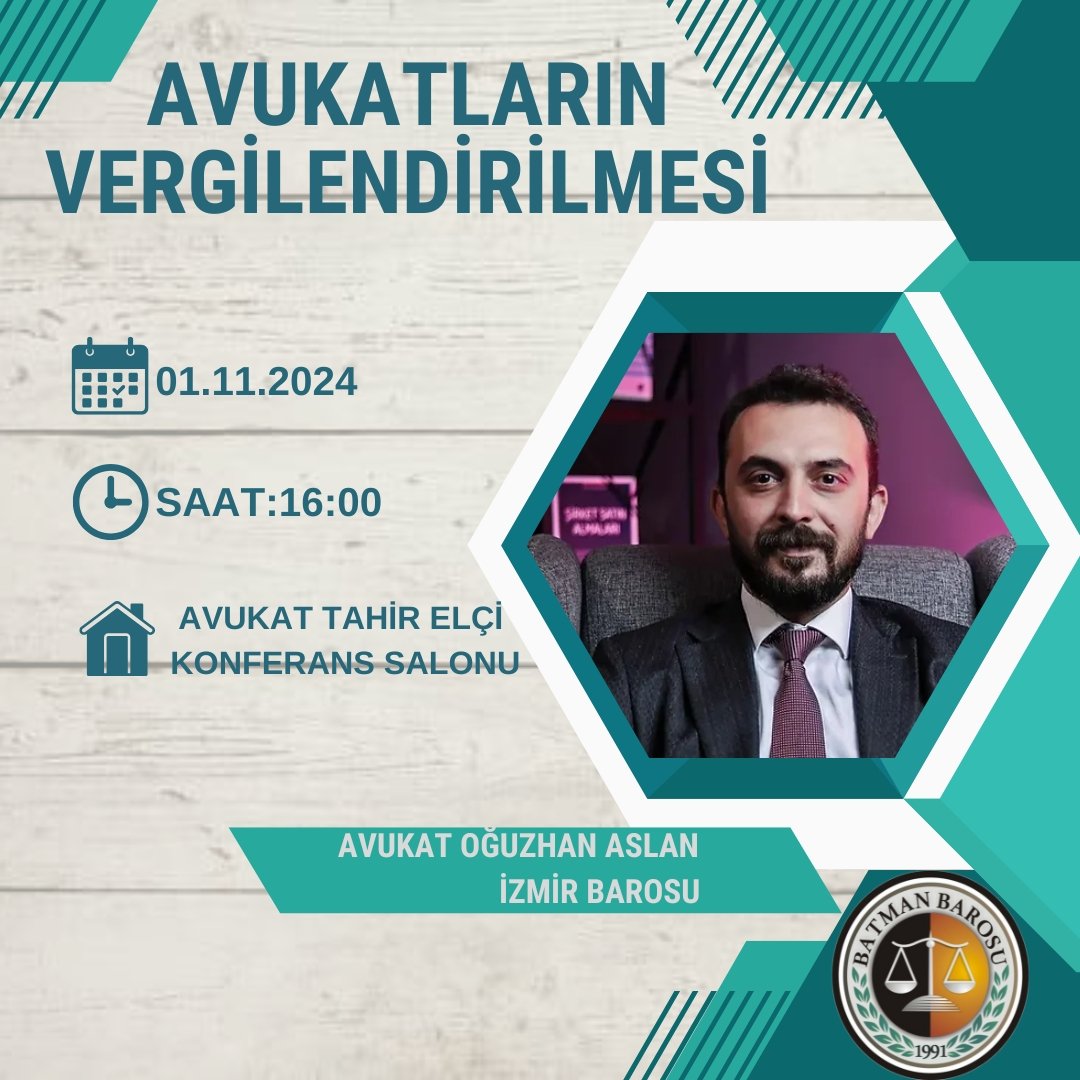 Batman Barosu’ndan Avukatlara “Vergilendirme” Semineri