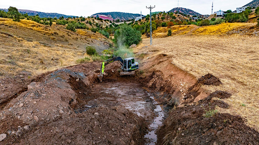 Becirman Köyü’nün kanalizasyon altyapısı iyileştirildi