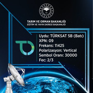 Tarım Orman Ekranı Yeni Frekansında Yayında!