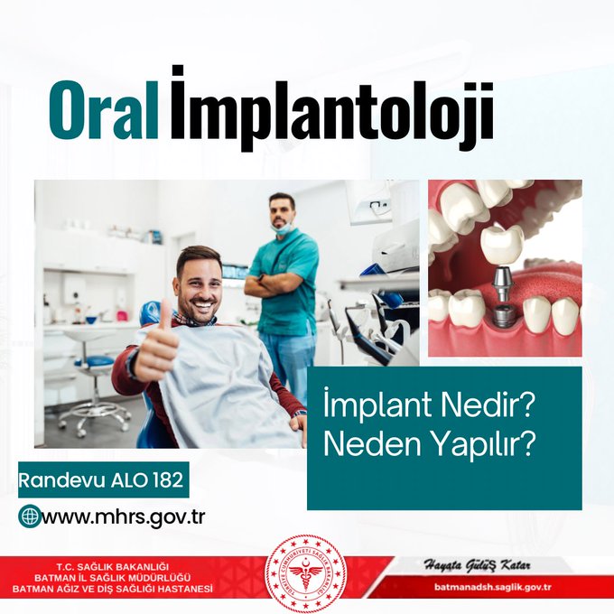 Ağız ve Diş Sağlığı Hastanesi vatandaşları Diş İmplantları hakkında bilgilendirdi