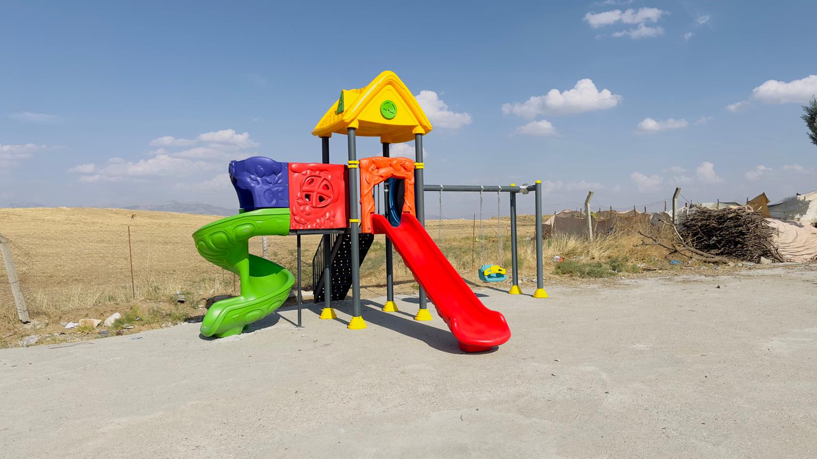 Konaklı Köyü’nde çocuk oyun parkı yapım çalışması tamamlandı