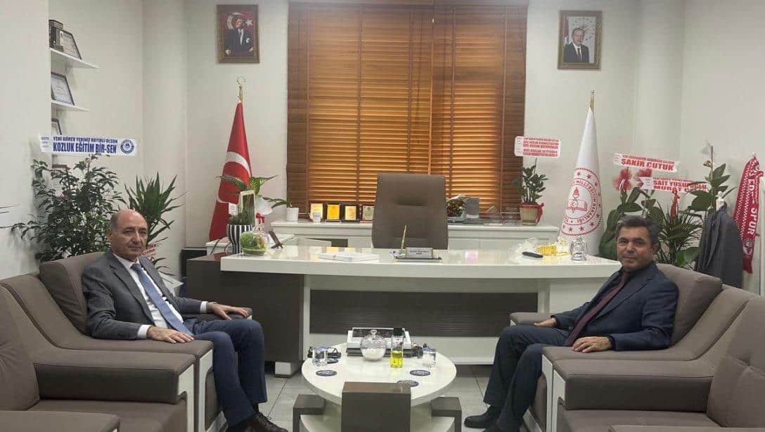Müdür Kurtaran’dan Kozluk İlçe Milli Eğitim Müdürüne hayırlı olsun ziyareti