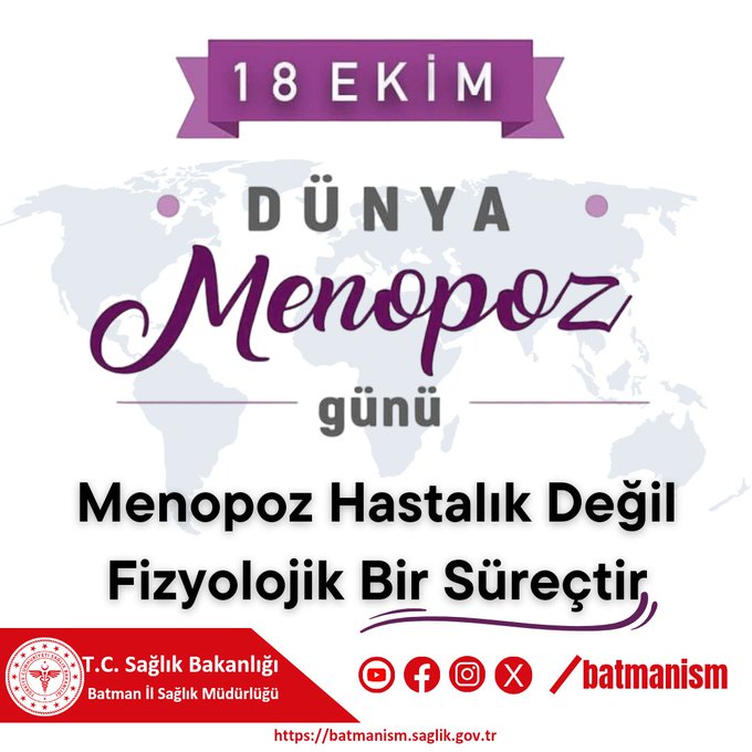 18 Ekim Dünya Menopoz Günü