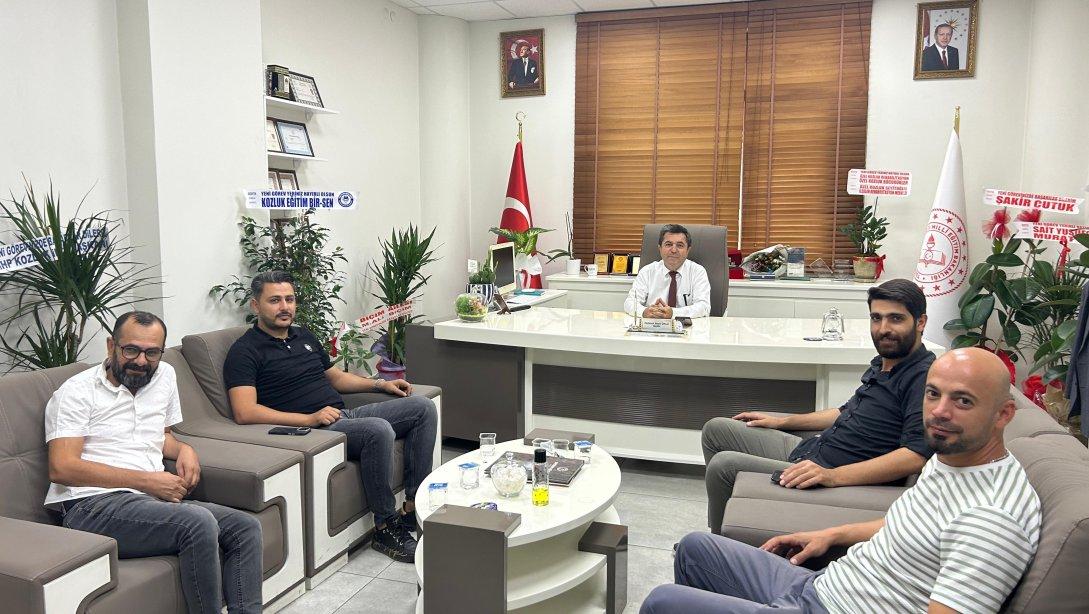 Kozluk İlçe Milli Eğitim Müdürü Mehmet Reşit Önlü’ye Hayırlı Olsun Ziyareti