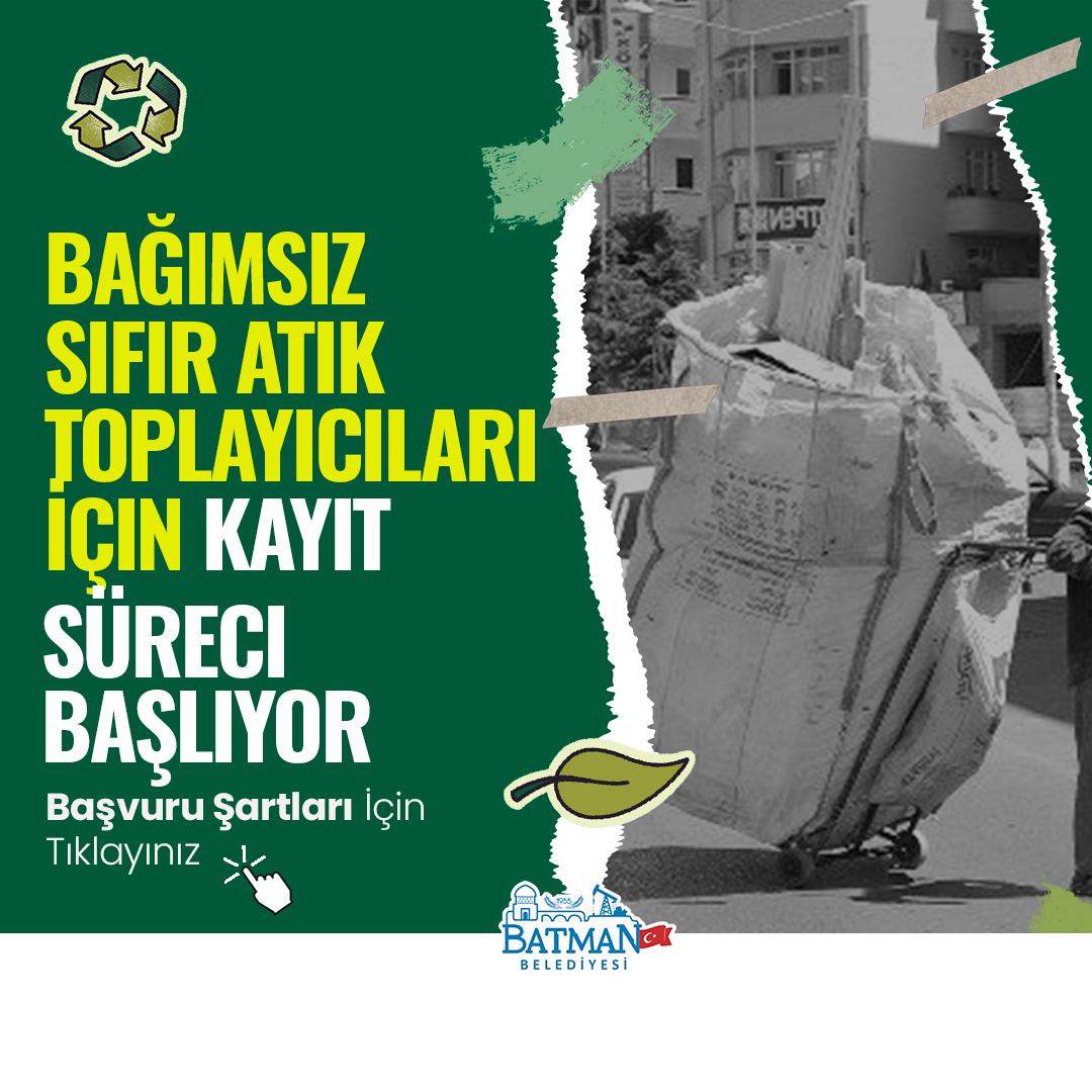 Bağımsız sıfır atık toplayıcıları için kayıt süreci başlıyor