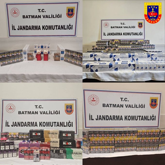 Hasankeyf’te Jandarma Kaçak Sigara Operasyonu Gerçekleştirdi