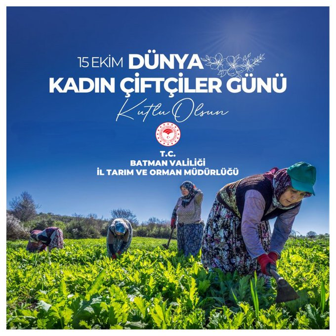 Batman İl Tarım ve Orman Müdürlüğü’nden Dünya Kadın Çiftçiler Günü Kutlaması