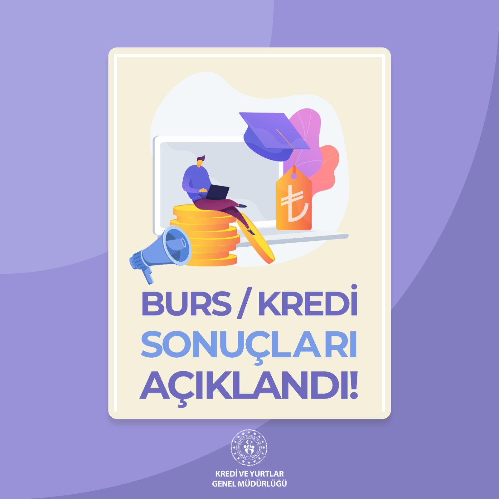 Burs ve kredi başvuruları açıklandı