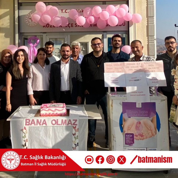 Kozluk’ta Meme Kanseri Farkındalık Standı Kuruldu