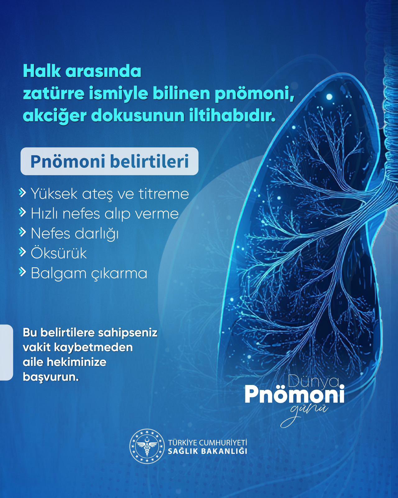 İl Sağlık Müdürlüğü’nden Zatürre Uyarısı