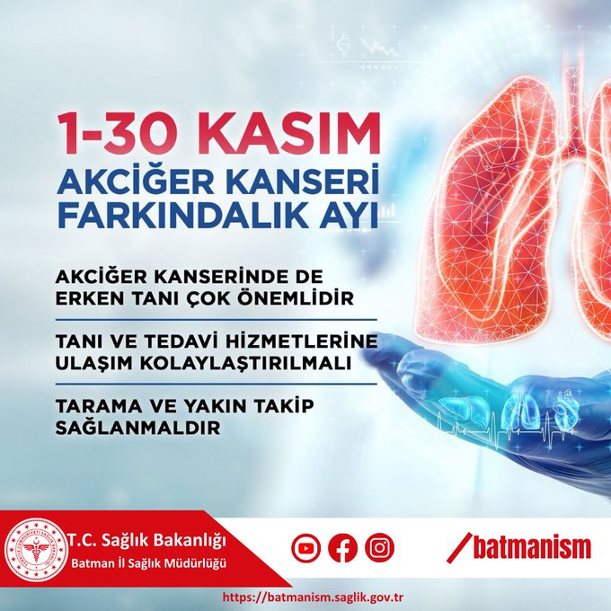 Batman İl Sağlık Müdürlüğü’nden Akciğer Kanseri Farkındalık Çağrısı