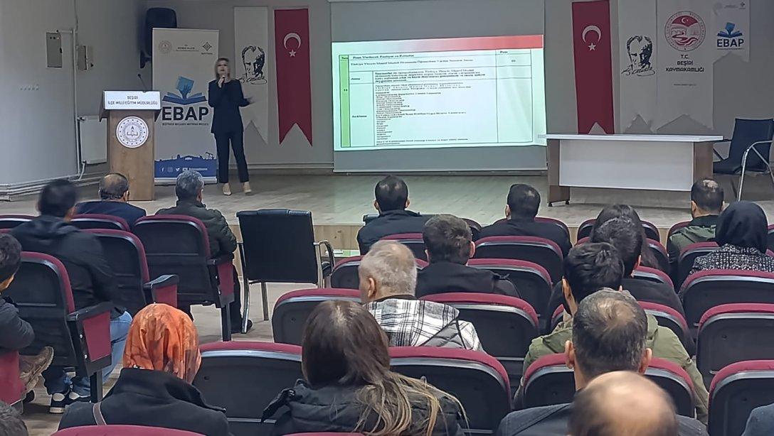 Beşiri’de EBAP bilgilendirme toplantısı yapıldı