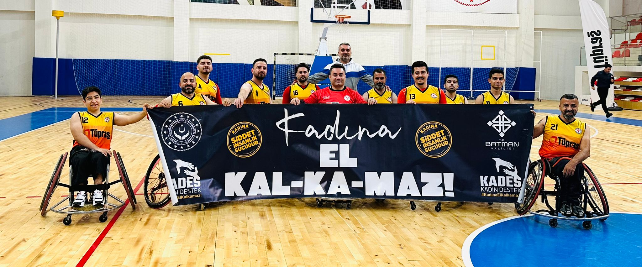 Batman Engelliler Spor Kulübü’nden Anlamlı Mesaj: ‘Kadına Şiddete Hayır’