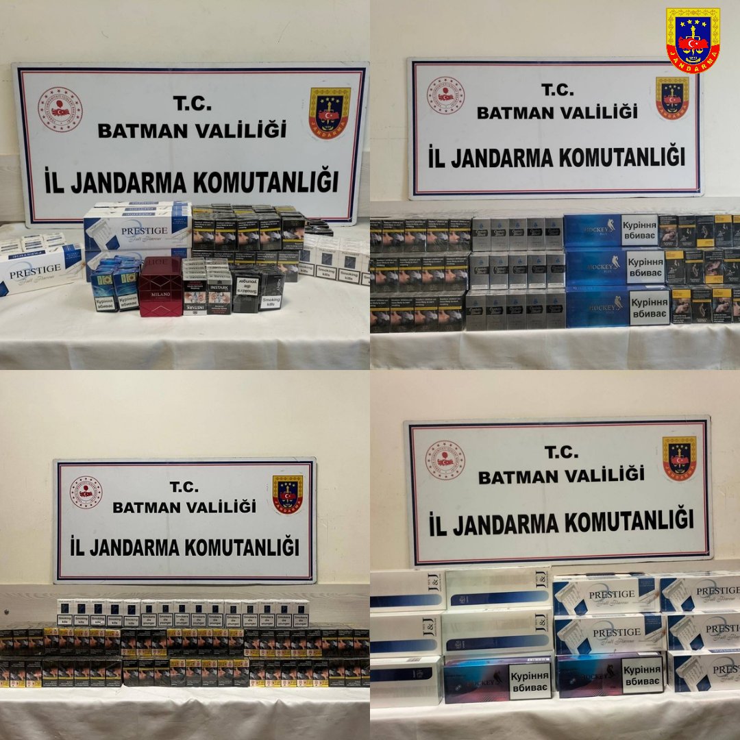 3042 paket kaçak sigara ele geçirildi