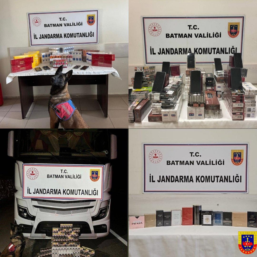 7 araçtan onlarca kaçak ürünler ele geçirildi