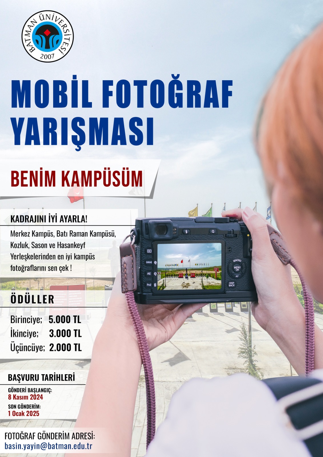 ‘Benim Kampüsüm’ temalı ödüllü mobil fotoğraf yarışması düzenleniyor