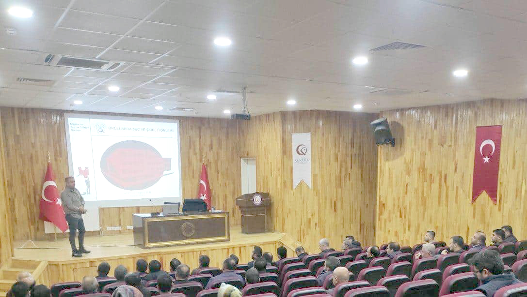 Eğitim yöneticilerine şiddetle mücadele eğitimi verildi